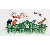 Panna Kit punto croce contato Tails curiose 27 x 15 cm