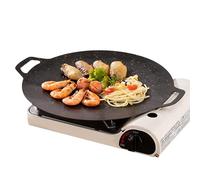Panna Per Grill Barbecue Coreana - Pannatura A Induzione Rotonda Per Piano Cottura | Cuocere A Base Non Acconciata Piatta Con Distribuzione Uniforme Del Calore, Rivestimento Durevole Per Cottura Per B