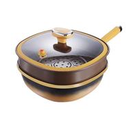 Panne Fritte - Padella Di Frittura In Ceramica | Fryingg Pan Con Coperchio | Pentole In Lega Di Titanio Non Stickg | Vaso Di Padella Profonda Con Accessori Per Cucina Per Coperchio Per Cucina A Casa U