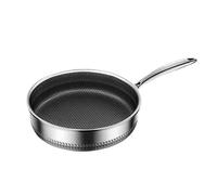 Panne fritte - pentole da cucina non stick per cucinare, padella di frittata con facilità di rilascio, padella compatta per pancake, pesce, frittura, cottura, bruciatura e ristorante, 18,5x11,81 polli