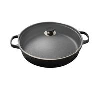Panne Senza Frittura Non Stick - Panna A Pianta In Ghisa Rotonda A Induzione | Pan Con Coperchio Chiaro | Padella Di Pentole Maniglia A Calore, Strumento Da Cucina Per La Cena Per La Cena Di Bistecca