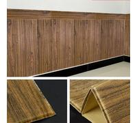 Eternal Parquet Pannelli 3D Autoadesivi in PE 70X70cm Legno Scuro, isolanti, idrorepellenti, economici