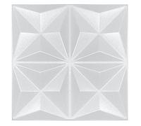 Pannelli 3D in polistirene XPS, moderni pannelli da parete e soffitto, pannelli da parete, leggeri flessibili, 50 x 50 cm, 5 m², 20 pezzi (bianco 01)