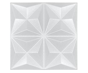 Pannelli 3D in polistirene XPS, moderni pannelli da parete e soffitto, pannelli da parete, leggeri flessibili, 50 x 50 cm, 5 m², 20 pezzi (bianco 01)
