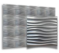 Pannelli 3D murali decorativi in plastica PVC per pareti & per soffitto >50 cm x 50 cm< effetto 3D, impermeabili, duri. Spessore 1mm