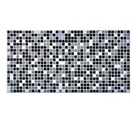 Pannelli 3D Rivestimento a parete in PVC effetto MOSAICO NERO GRIGIO Realistici e isolanti.