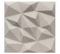 Pannelli 3D Rivestimento Parete Soffitto Polistirolo Beige 50x50cm BRILLANT
