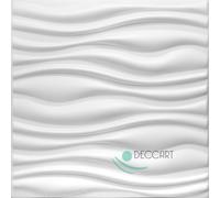Pannelli 3D Rivestimento Parete Soffitto Polistirolo Bianco 50x50cm FLOW