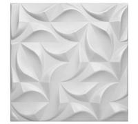 Pannelli 3D Rivestimento Parete Soffitto Polistirolo Bianco 50x50cm RIVER
