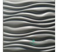 Pannelli 3D Rivestimento Parete Soffitto Polistirolo Grigio 50x50cm FLOW