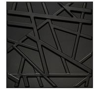 Pannelli 3D Rivestimento Parete Soffitto Polistirolo Nero 50x50cm LINE