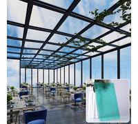 Pannelli a doppia parete in policarbonato per serre, pannelli di ricambio per tettoie, spessore 6 mm, trasparenti