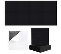 Pannelli acustici autoadesivi, 12 pezzi, assorbitori acustici ad alta densità, 230 kg/m³, 30 x 30 x 1 cm, isolamento acustico da parete, pannelli acustici per la decorazione di giochi, uffici, studi