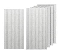 Pannelli acustici autoadesivi da 4 pezzi, pannelli fonoassorbenti for pareti, pannelli murali decorativi in fibra di legno ad alta densità, pannelli fonoassorbenti for studio(grigio)