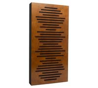 Pannelli acustici Bluetone WaveFuser PRO, insonorizzazione, assorbitori acustici, diffusore in legno, pannelli decorativi da parete, acoustic panels (Rovere, 100x50x10cm)
