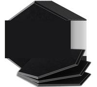 Pannelli Acustici Esagonali Pannelli fonoassorbenti ad alta densità, resistenti alle fiamme, assorbono il rumore, eliminano gli echi(30 Dark Gray,12 Pcs,0.8cm Medium Density)