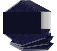 Pannelli Acustici Esagonali Pannelli fonoassorbenti ad alta densità, resistenti alle fiamme, assorbono il rumore, eliminano gli echi(24 Dark Cyan,18 Pcs,1.2cm Medium Density)