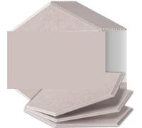 Pannelli Acustici Esagonali Pannelli fonoassorbenti ad alta densità, resistenti alle fiamme, assorbono il rumore, eliminano gli echi(01 Light Camel,12 Pcs,0.8cm Medium Density)