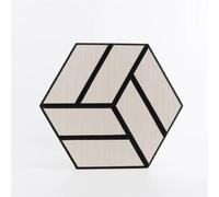 Pannelli Acustici Esagonali Pannello fonoassorbente autoadesivo Decorazione murale Adesivo for camera da letto Riduzione del rumore in ufficio(Color-02,4pcs-(11.8x11.8inch))