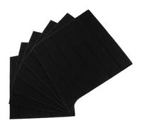 Pannelli Acustici Fonoassorbenti Neri 6 Pezzi a Strisce Verticali | Poliestere Fibra, Riduzione Rumore e Riflessione Sonora, per Stanze Piccole e Medie, Porte