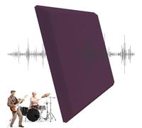 Pannelli acustici in schiuma, colore avanzato per isolamento acustico, tappetino insonorizzante per timpano, hotel e camera da letto, 50 x 50 cm, nero, blu, rosso, grigio, bianco, oro