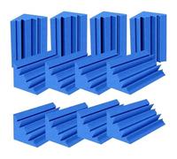 Pannelli acustici in schiuma for trappole for bassi da 12/24 pezzi for l'assorbimento acustico degli angoli delle pareti(Blue,12Pcs)