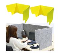 Pannelli acustici indipendenti per la privacy, 2 pezzi, divisori per ufficio insonorizzati, 61 cm/78,7 cm/99,1 cm L x 50,8 cm H, divisori portatili da tavolo per uffici, scuole, biblioteche