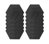 Pannelli acustici-Pannello di prova del suono 12x10 pollici per riduzione del rumore, schede in schiuma ad alta densità, pannello autoadesivo per home theater, assorbimento 'eco, camera da letto,