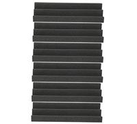 Pannelli Acustici Trapezoidali Antincendio 6 Pezzi Neri | Sponge, Controllo Acustico e Riduzione Rumore, per Pareti Live e Sale, Stile Semplice