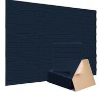Pannelli Acustico Quadrati Autoadesivi 12 Pezzi Pannelli Insonorizzanti 30 x 30 x 0,9 cm per Recording Studio, Cameretta, Home Ufficio, Pannelli Fonoassorbenti Decorativi (Blu scuro)