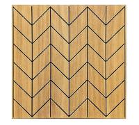 Pannelli aspetto legno in morbido polistirene XPS, pannelli per soffitto, e per pareti, decorazioni in polistirolo, spessore 3 mm - 50x50 cma (6m², v3 05-CZ)