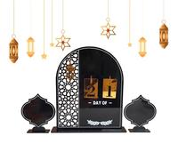 Pannelli 'Avvento per tavolo,Ornamento da ufficio con conteggio per feste mediorientali | Decorazione per ufficio in acrilico per l'avvento, decorazione per la casa per mensola o tab