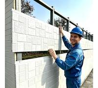 Pannelli Coibentati Decorativi da Parete Esterne Effetto Pietra/Marmo 3D