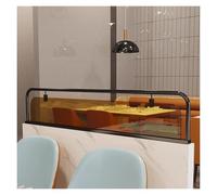 Pannelli commerciali per la privacy per ristoranti e uffici Recinzione a blocco corto per hotel, divisorio per piano di lavoro (nero, 120 x 25 cm) - Migliora lo spazio e l'estetica