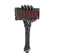 Pannelli da giardino scheletrico, 54 cm a mano di scheletro decorativo su supporto - decorazione da giardino realistica per interni esterni Cimitero recinto