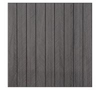 Pannelli da parete 3D autoadesivi in PVC isolamento acustico grigio | Autoadesivo, formato 40 x 40 cm, effetto legno, riduce l'ingresso, per una soluzione fai da te ideale per gli inquilini