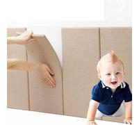 Pannelli da parete 3D, imbottitura anticollisione, imbottitura da parete per bambini, 30 cm x 60 cm, autoadesiva, morbida, protezione per camere da letto, sala da ballo per bambini (Champagne, 1 pz.