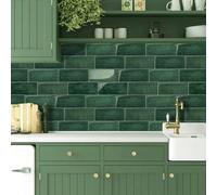 Pannelli da parete 3D in texture di mattoni impermeabili, piastrelle adesive rimovibili e autoadesive, adatte per paraspruzzi di cucina e bagno, possono essere utilizzate per decorazioni natalizie, ad