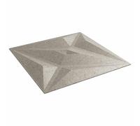 Pannelli da parete a forma di stella in cemento, 12 pezzi, 50 x 50 cm, in schiuma XPS, rivestimento da parete 3D, per soggiorno, camera da letto, fai da te, pannello acustico autoadesivo, impermeabile