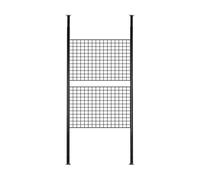 Pannelli da parete a griglia resistenti, espositore in filo metallico per vendita al dettaglio, artigianato e abbigliamento, mensola staccabile per foto (100 x 60 cm) versatile apparecchio per negozi