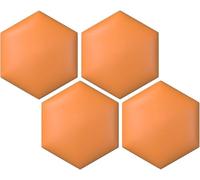 Pannelli da parete esagonali 3D, set di 3 cuscini decorativi, autoadesivi, anti-collisione, per la cameretta dei bambini e il soggiorno, 25 x 29 cm, colore: azzurro