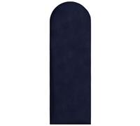 Pannelli da parete imbottiti 90x30 cm - per un montaggio fai-da-te molto semplice, in velluto, con imbottitura morbida, colore blu scuro - testiera decorativa per camera da letto, ufficio, cameretta