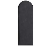Pannelli da parete imbottiti 90x30 cm - per un montaggio fai-da-te molto semplice, in velluto, con imbottitura morbida, colore grigio scuro - testiera decorativa per camera da letto, ufficio