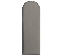 Pannelli da parete imbottiti 90x30 cm - per un montaggio fai-da-te molto semplice, in velluto, con imbottitura morbida, colore grigio - testiera decorativa per camera da letto, ufficio, cameretta
