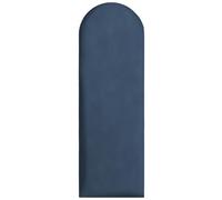 Pannelli da parete imbottiti 90x30 cm - per un montaggio fai-da-te molto semplice, in velluto, con imbottitura morbida, colore inchiostro - testiera decorativa per camera da letto, ufficio, cameretta