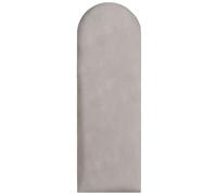 Pannelli da parete imbottiti 90x30 cm - per un montaggio fai-da-te molto semplice, in velluto, con imbottitura morbida, colore argento - testiera decorativa per camera da letto, ufficio, cameretta