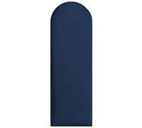 Pannelli da parete imbottiti 90x30 cm - per un montaggio fai-da-te molto semplice, in velluto, con imbottitura morbida, colore blu marino - testiera decorativa per camera da letto, ufficio, cameretta