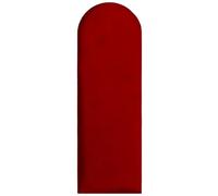 Pannelli da parete imbottiti 90x30 cm - per un montaggio fai-da-te molto semplice, in velluto, con imbottitura morbida, colore rosso - testiera decorativa per camera da letto, ufficio, cameretta