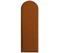 Pannelli da parete imbottiti 90x30 cm - per un montaggio fai-da-te molto semplice, in velluto, con imbottitura morbida, colore cioccolato - testiera decorativa per camera da letto, ufficio, cameretta
