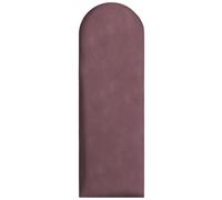 Pannelli da parete imbottiti 90x30 cm - per un montaggio fai-da-te molto semplice, in velluto, con imbottitura morbida, colore prugna - testiera decorativa per camera da letto, ufficio, cameretta